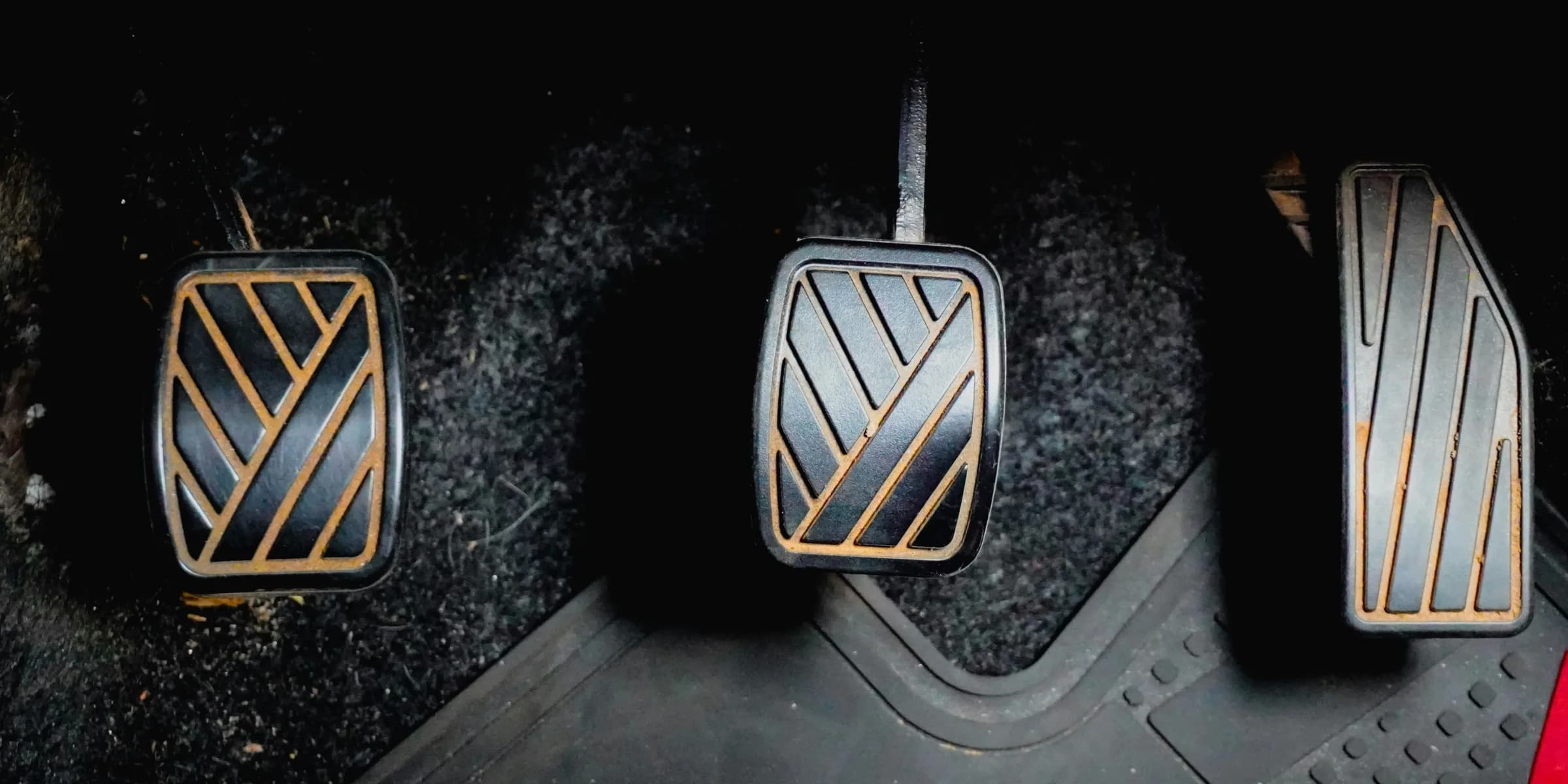 Accelerator, brake, clutch