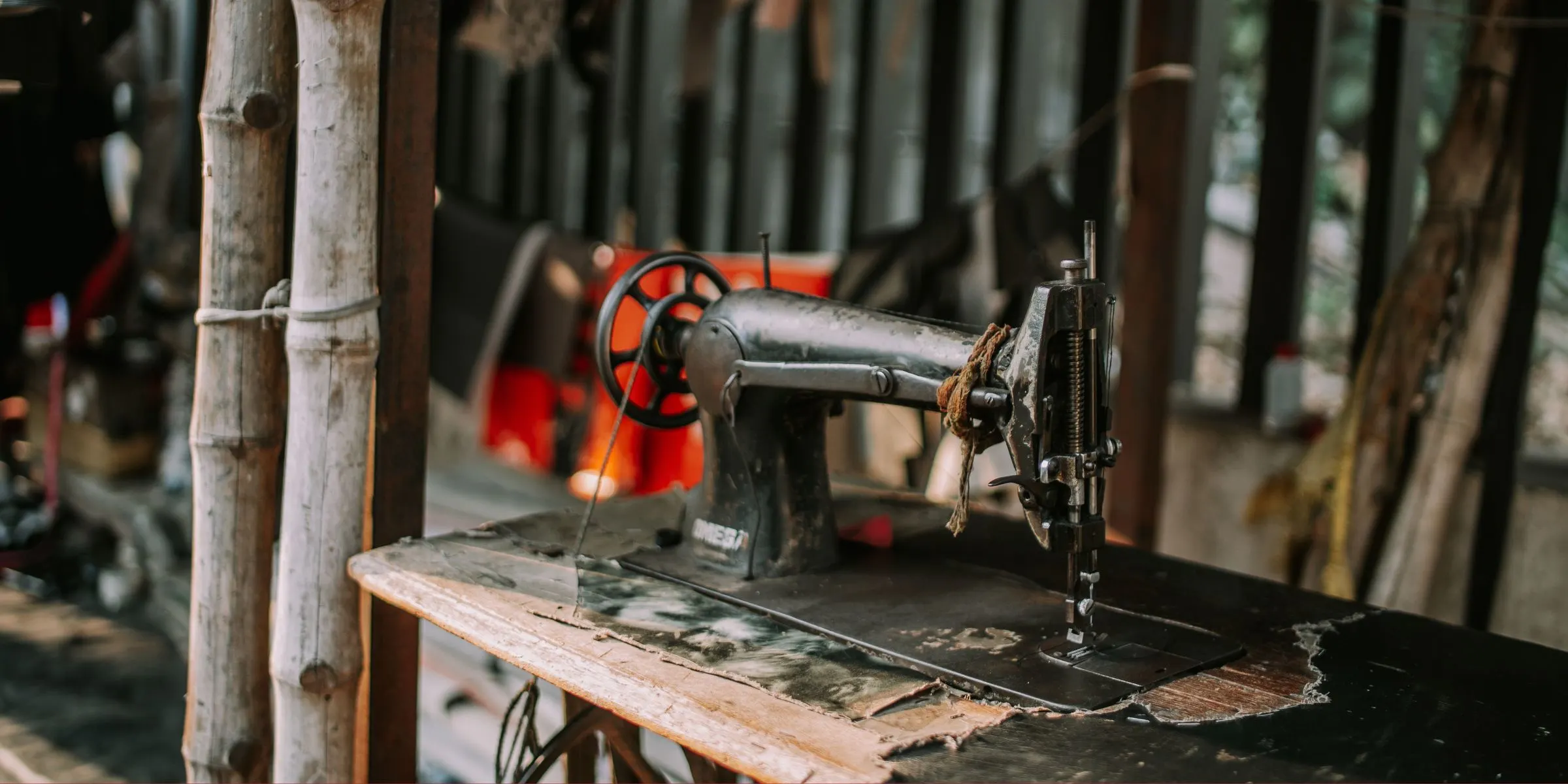 old sewing machine